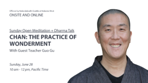 Teaching event with Chan master Guo Gu